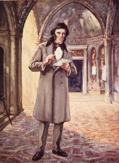 John Ruskin w Wenecji (litografia kolorowa) autorstwa C. Dudley Tennant