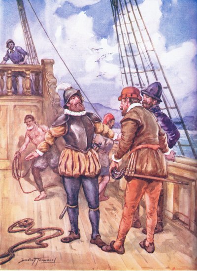 O destemido marinheiro que uniu dois oceanos (color lito)polonês autorstwa C. Dudley Tennant