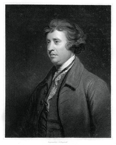 Edmund Burke, anglo-irlandzki mąż stanu, pisarz, mówca, teoretyk polityczny i filozof, 1834. autorstwa C. E. Wagstaff