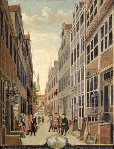 Brandstweite w Hamburgu, 1775 autorstwa C. F. Feldt