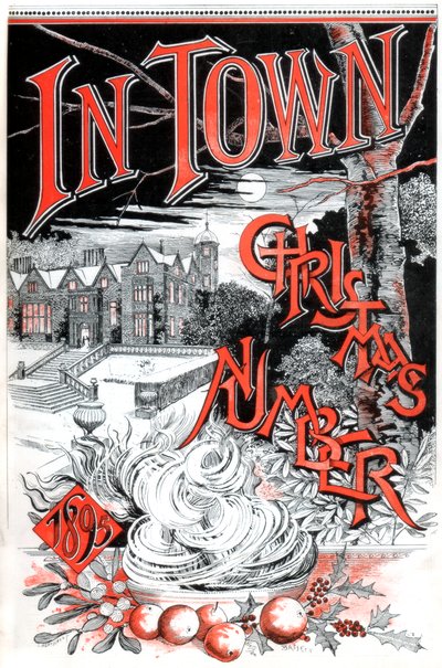 Okładka bożonarodzeniowego numeru magazynu In Town, 1895 autorstwa C Hentschel