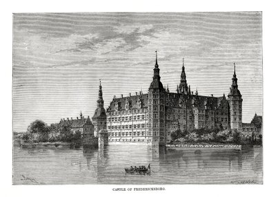 Zamek Frederiksborg, Kopenhaga, Dania, 1879 autorstwa C. Laplante