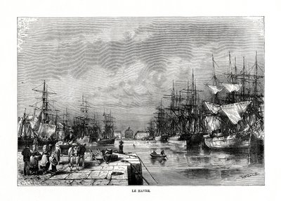Le Havre, Normandia, północna Francja, 1879 autorstwa C. Laplante