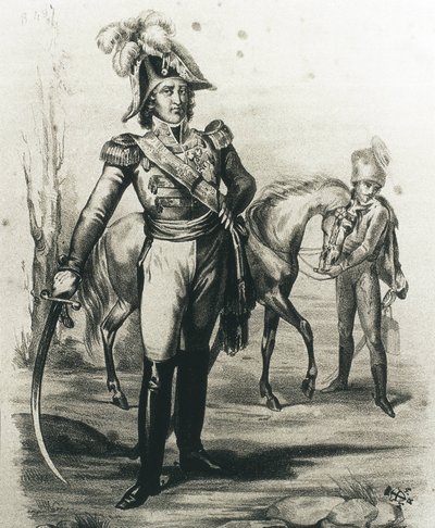 Joachim Murat (litografia) autorstwa C. Perrin