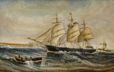 Agincourt wchodzący do Tyne autorstwa C. Robinson