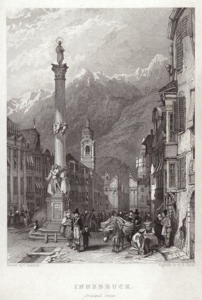 Główna ulica w Innsbrucku autorstwa C. Stanfield