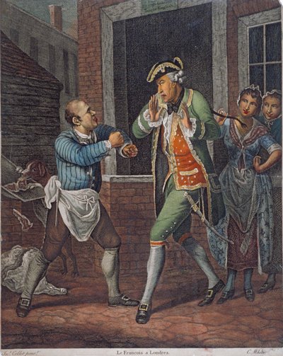„Francuzi w Londynie”, 1770 autorstwa C White