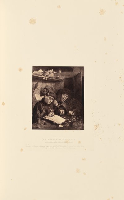 The Misers, autor: Q. Matsys autorstwa Caldesi and Montecchi