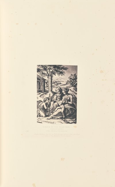 Dziewica z drzewa palmowego, grawerowana przez M. Antonio autorstwa Caldesi and Montecchi