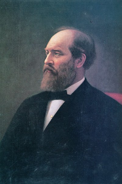 James A. Garfield (1831-81) (olej na płótnie) autorstwa Calvin Curtis