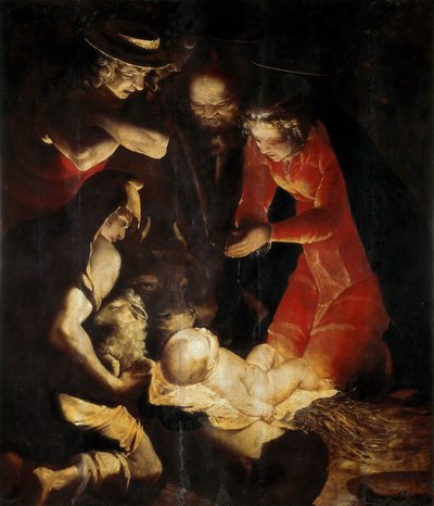 Adoracja pasterzy, 1550. autorstwa Cambiaso