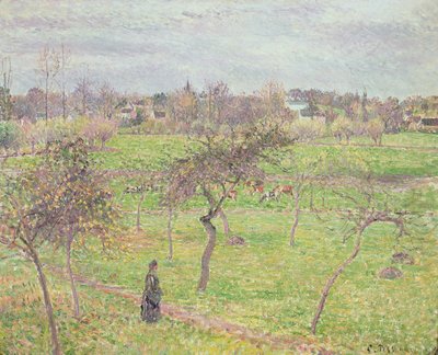 Jabłonie na łące w Eragny, 1894 autorstwa Camille Jacob Pissarro
