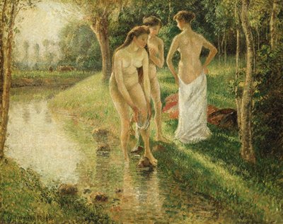 Kąpiących się, 1896 autorstwa Camille Jacob Pissarro