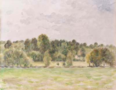 Wieczór Eragny, 1890 autorstwa Camille Jacob Pissarro