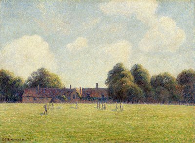 Hampton Court Green, 1891 autorstwa Camille Jacob Pissarro