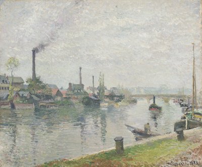 LIIle Lacroix w Rouen, 1883 r. autorstwa Camille Jacob Pissarro