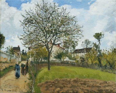 Krajobraz w Louveciennes; Krajobraz w Louveciennes, 1870 autorstwa Camille Jacob Pissarro