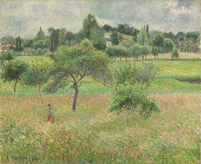 Jabłonie w Eragny, 1894 autorstwa Camille Jacob Pissarro