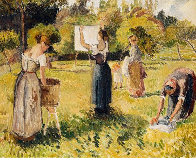 Studium Podkładek w Eragny; Podkładki, studium, Eragny, ok. 1901 autorstwa Camille Jacob Pissarro