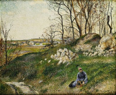 Zbieracze kapusty, Pontoise; Kamieniołomy kapusty, Pontoise, 1882 r. autorstwa Camille Jacob Pissarro