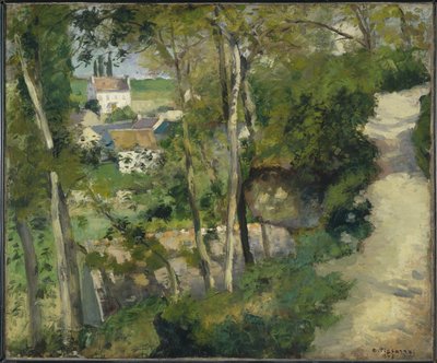 Wspinaczka, Rue de la Cote-du-Jalet, Pontoise, 1875 autorstwa Camille Jacob Pissarro