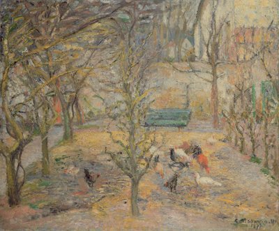 Gospodarstwo, 1877 autorstwa Camille Jacob Pissarro