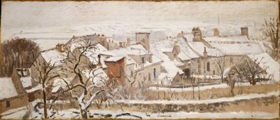 Cztery pory roku: zima, 1872 autorstwa Camille Jacob Pissarro
