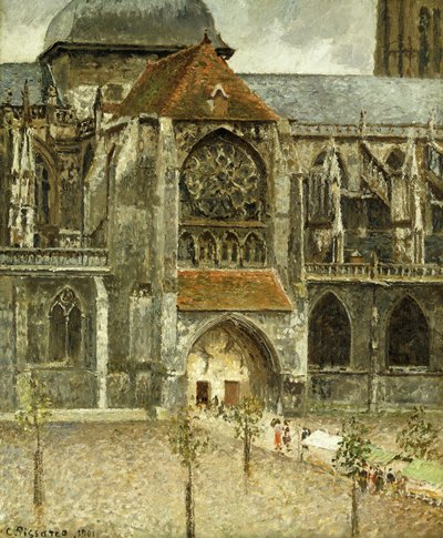Portal Kościoła Saint-Jacques w Dieppe; Portal kościoła Saint-Jacques w Dieppe autorstwa Camille Jacob Pissarro