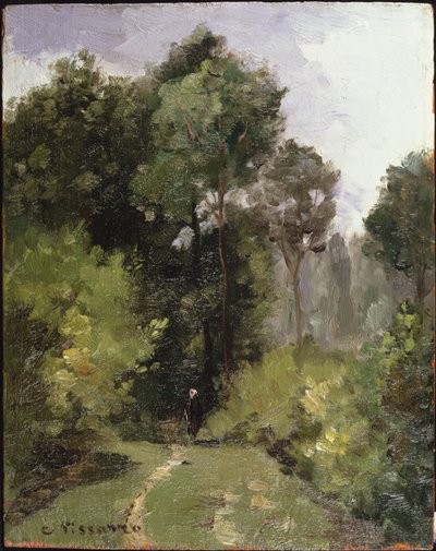 Pod drzewami, 1864 autorstwa Camille Jacob Pissarro