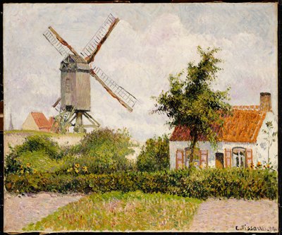 Wiatrak w Knokke, Belgia, 1894 autorstwa Camille Jacob Pissarro
