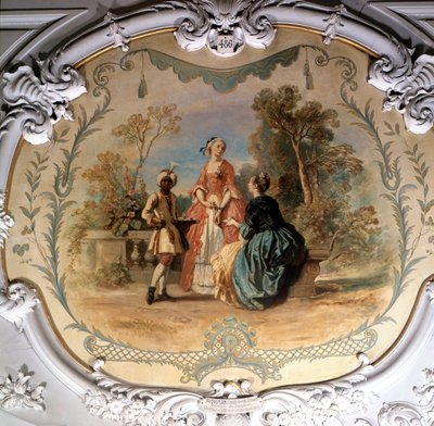 Degustator w parku Obraz Chantilly autorstwa Camille Roqueplan (1803-1855) XIX w. Nd. 0,97 x 1,14 m Chantilly, warunki muzeum autorstwa Camille Joseph Etienne Roqueplan