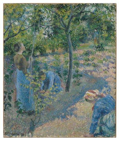Zbieranie jabłek autorstwa Camille Jacob Pissarro
