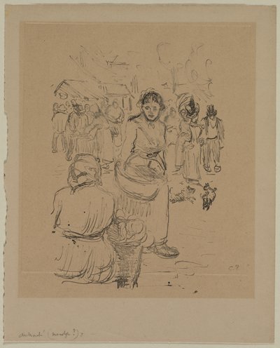 W markecie autorstwa Camille Pissarro