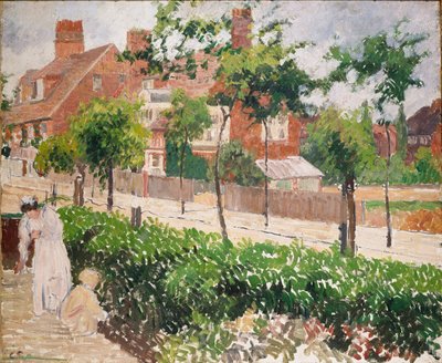 Bath Road, Londyn, 1897 autorstwa Camille Pissarro