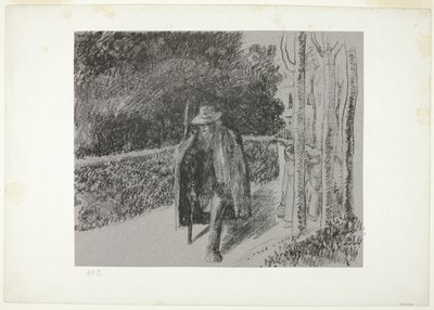 Żebrak z kulą autorstwa Camille Pissarro