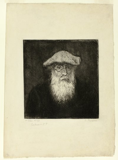Camille Pissarro, Autoportret autorstwa Camille Pissarro