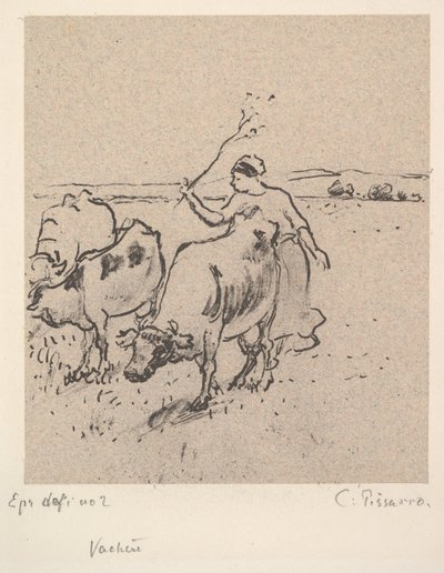 Pasterz, ca. 1899. autorstwa Camille Jacob Pissarro