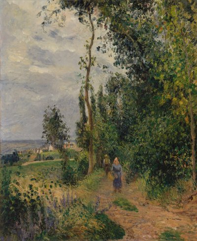 Côte des Grouettes, niedaleko Pontoise, prawdopodobnie 1878. autorstwa Camille Jacob Pissarro