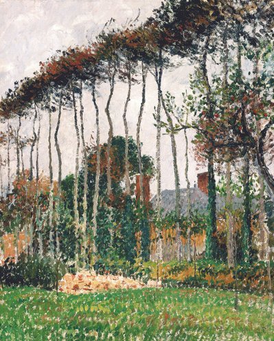 francuski: Les grands hêtres à Varengeville
Niemiecki: Wielkie miedziane buki w Varengeville autorstwa Camille Pissarro