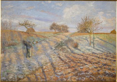 Gelee blanche (Szron) (olej na płótnie) autorstwa Camille Pissarro
