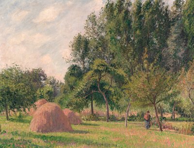 Stogi siana, rano, Éragny, 1899. autorstwa Camille Jacob Pissarro