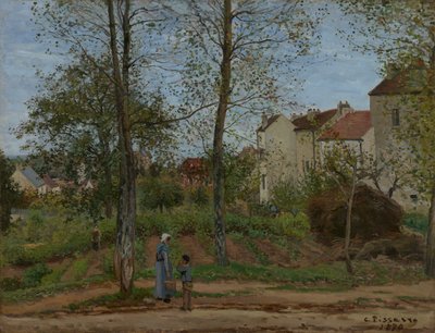 Domy w Bougival autorstwa Camille Jacob Pissarro