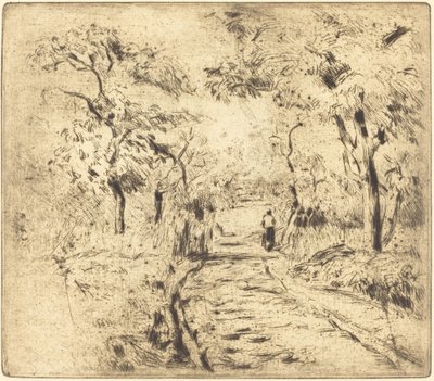 Na polach w Ennery (Dans les Champs, Ennery) autorstwa Camille Pissarro