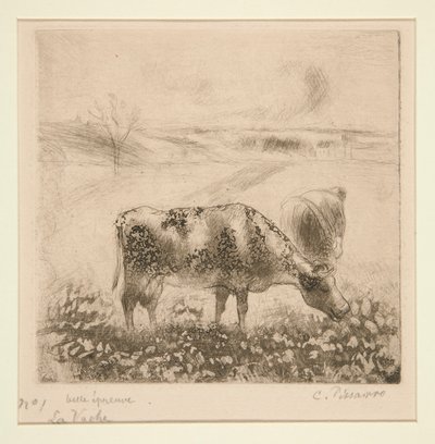 La Vache (Krowa) autorstwa Camille Pissarro