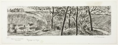 Panorama krajobrazowa autorstwa Camille Pissarro