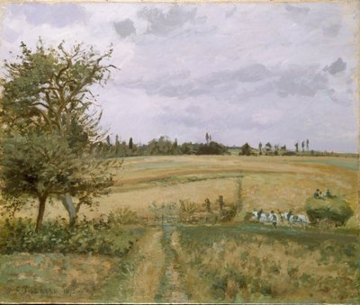 Krajobraz w Pontoise, 1872 autorstwa Camille Pissarro