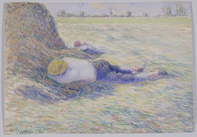 Odpoczynek południowy autorstwa Camille Jacob Pissarro