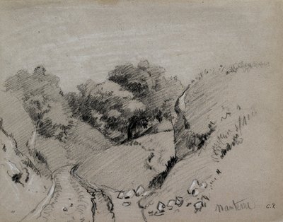 Nanterre, ok. 1860 r autorstwa Camille Pissarro