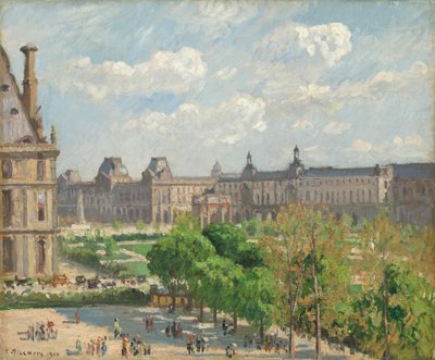 Place du Carrousel, Paryż, 1900. autorstwa Camille Pissarro