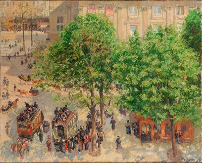 Francuski Plac Teatralny, Wiosna autorstwa Camille Pissarro